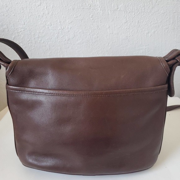 Coach 4150 Fletcher Brown Leather Crossbody Shoulder Flap Bag Vintage - Picture 5 of 15